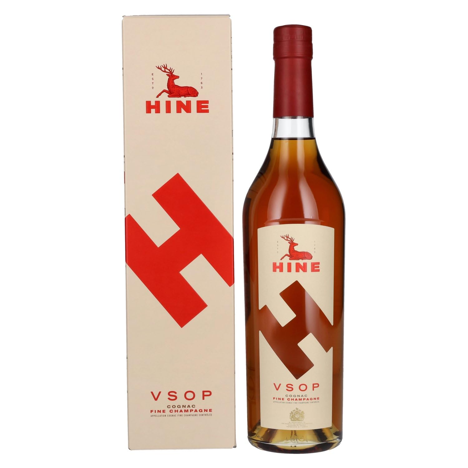 H by Hine VSOP Fine Champagne Cognac Design 40% Vol. 0,7l in Geschenkbox