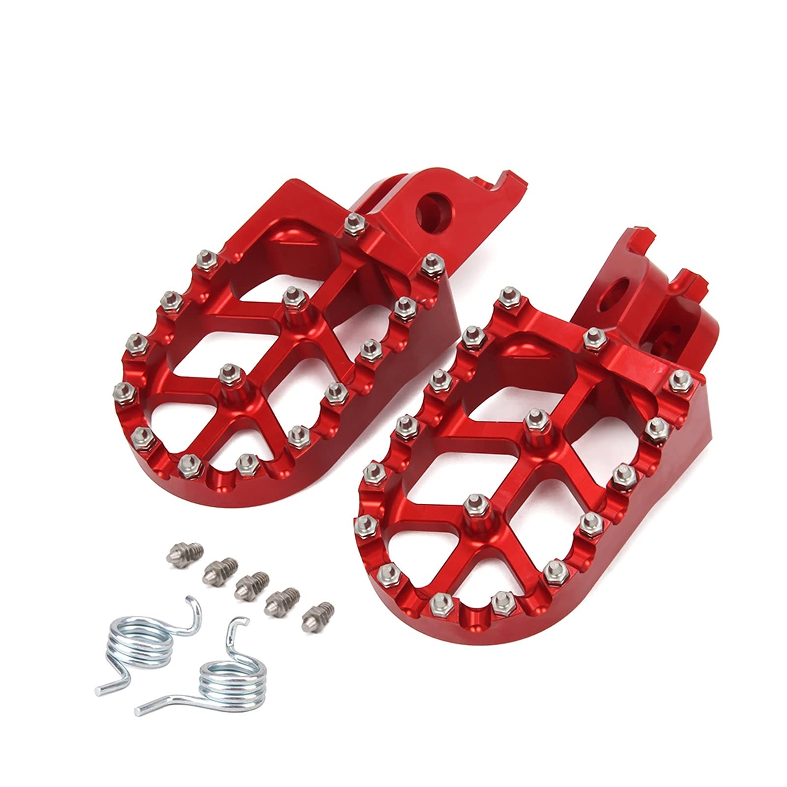 Pédales moto cross CNC pour rouler sur circuit et chemins boueux en CRF250L ou CR250
