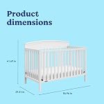 Graco Benton 5-in-1 Crib convertible (blanc) – GREENGUARD Certifié or, Convertit de Lit bébé en Lit pour enfant, Lit de jour et grand lit, Convient à Matelas de lit bébé standard