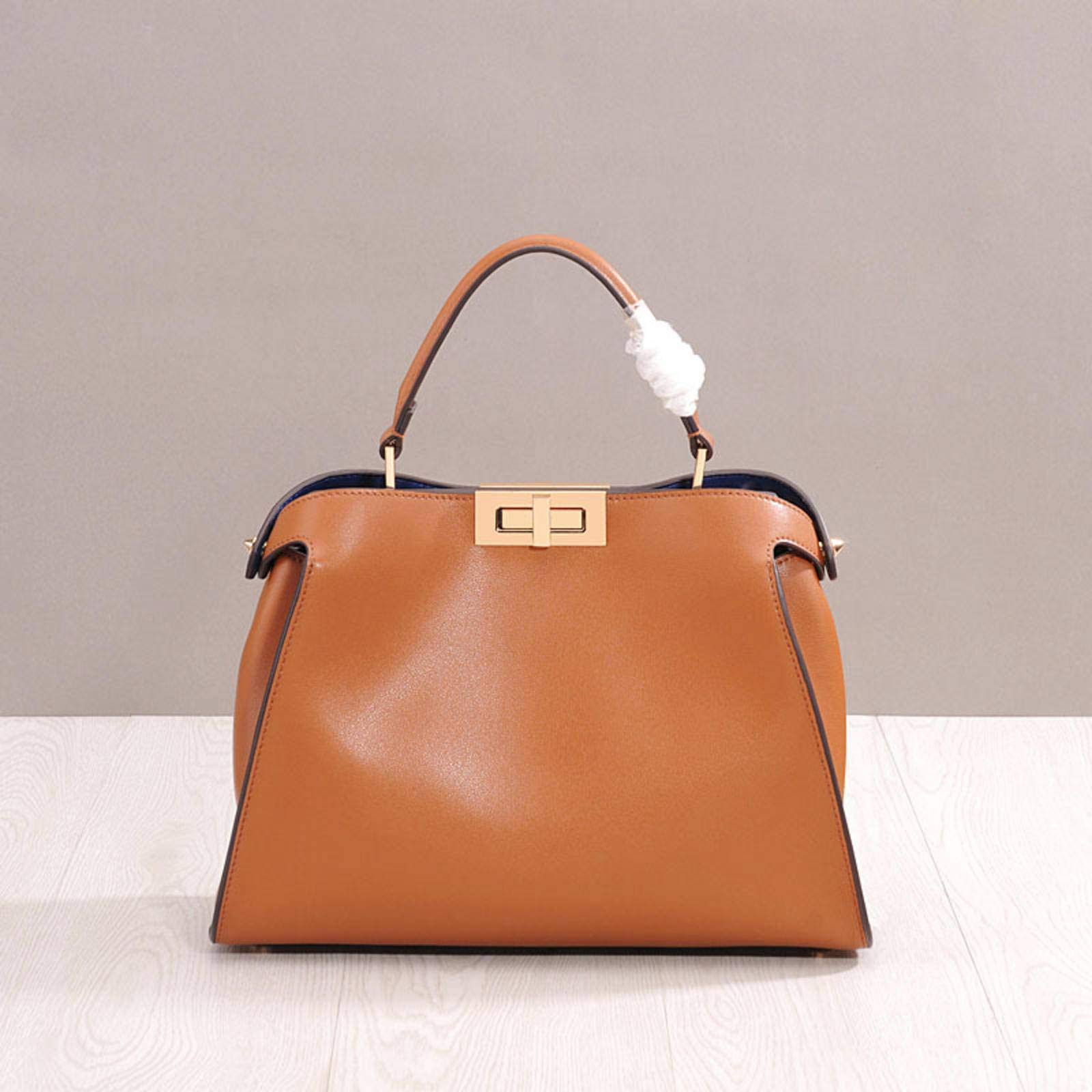 MBETABig Bag White Collar Fashion Bag Cowhide Leather Women's Bag Crossbody Bag Portable Shoulder Bag
