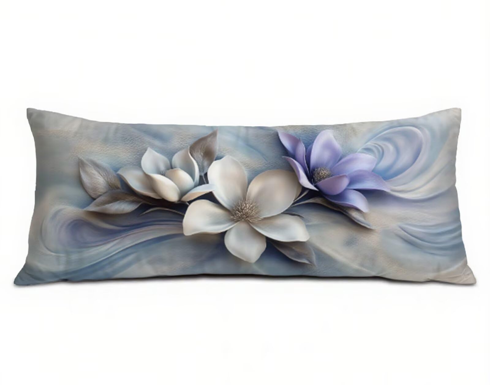Poszewka na poduszkę do spania na boku, fioletowa, 60 x 180 cm, duża poszewka na poduszkę, len, poprawia jakość snu, długa poszewka na poduszkę na Boże Narodzenie, dekoracja łóżka, prezent dla kobiet