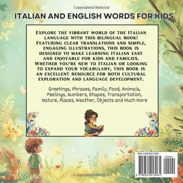 Italian for Kids: Learn Through Bilingual English & Italian Picture Dictionary | 490 Essential Words & 32 Key Topics for Toddlers and Children - Image 2