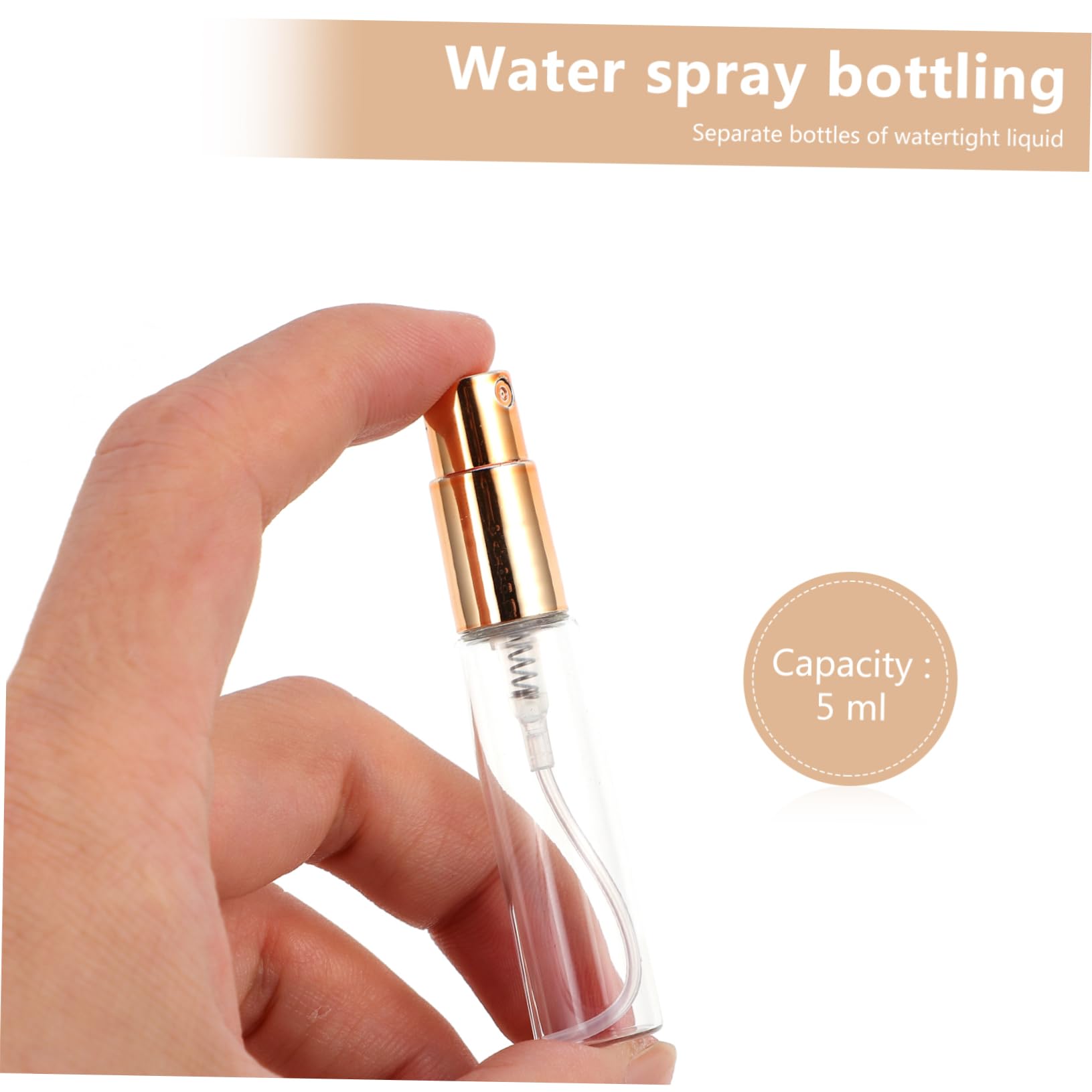 FRCOLOR 50 flaconi spray, riutilizzabili, vuoti, bottiglie di profumo, bottiglie vuote, per campioni di profumo, mini bottiglie di profumo, vuote da viaggio, strumento cosmetico in