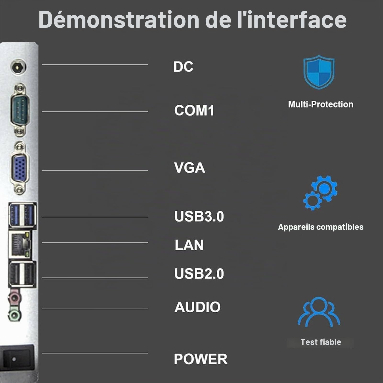 Caisse Enregistreuse à écran Tactile Intelligente, Grand écran 15,6 Pouces Pour Les Petites Entreprises Caissier Menu Professionnel Magasin, Supermarché,Double écran 15,6'' + 13,3''