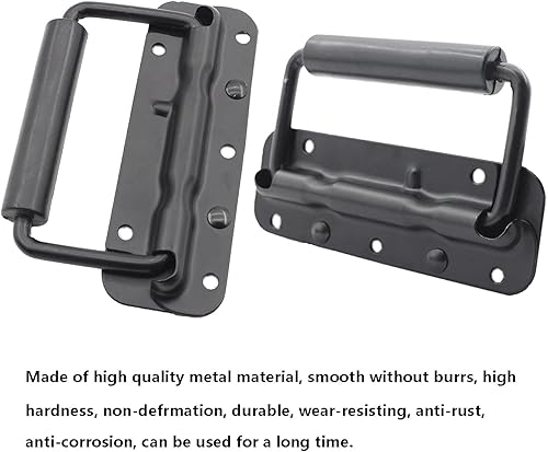 Miniatura 5 de TTZEZE - Paquete de 2 asas con resorte, mango de pecho de montaje en superficie con agarre de goma, mango de elevación de pecho hecho a mano,