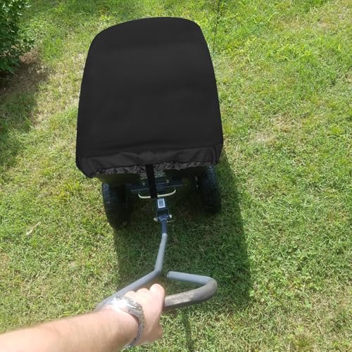 Collapsible Wagon Cover for Gorilla Carts Poly Garden Dump Cart, Outdoor Garden Wagon Cart Cover, Waterproof Dustproof UV Resistant Wagon Rain Covers Perfect for Lawn, Barn and Farm