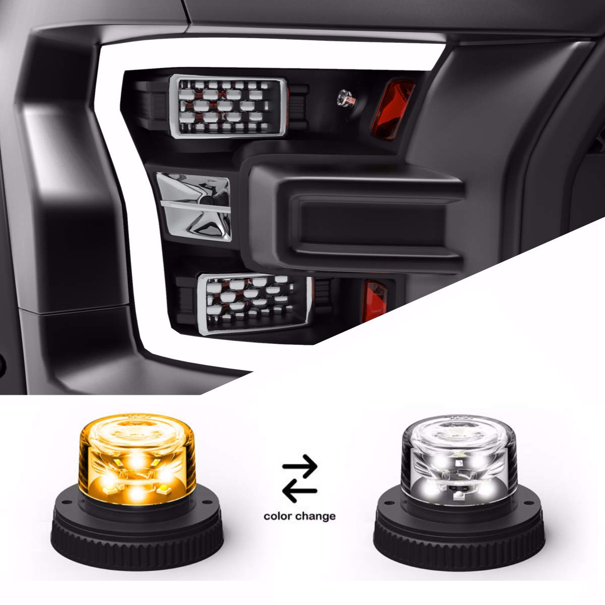 Buy SpeedTech Lights Flare 360 Degree LED 18W Strobe Light for Cars