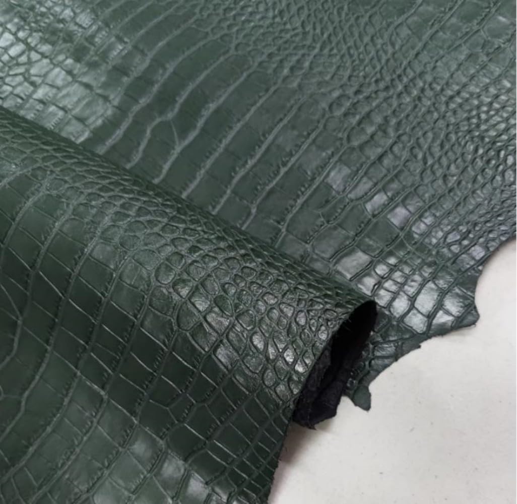 Amazon.com: Aibote Genuine Cow Hide Leather Sheets Dark Green