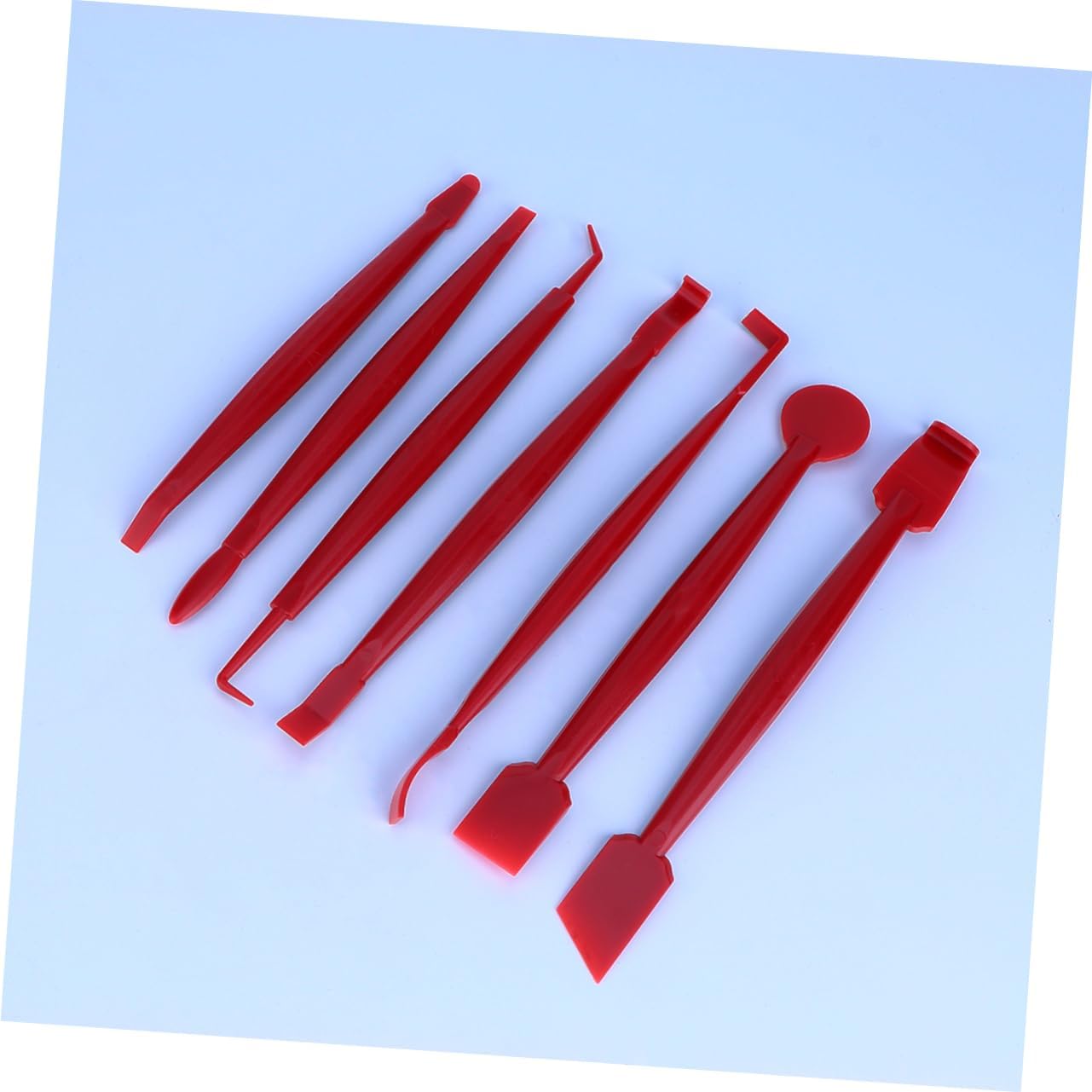 Unomor 21pcs Auto Tinting Film Scraper Tool Kit Essential Vinyl Car Film Wrapping Window Tinting and Installation Red