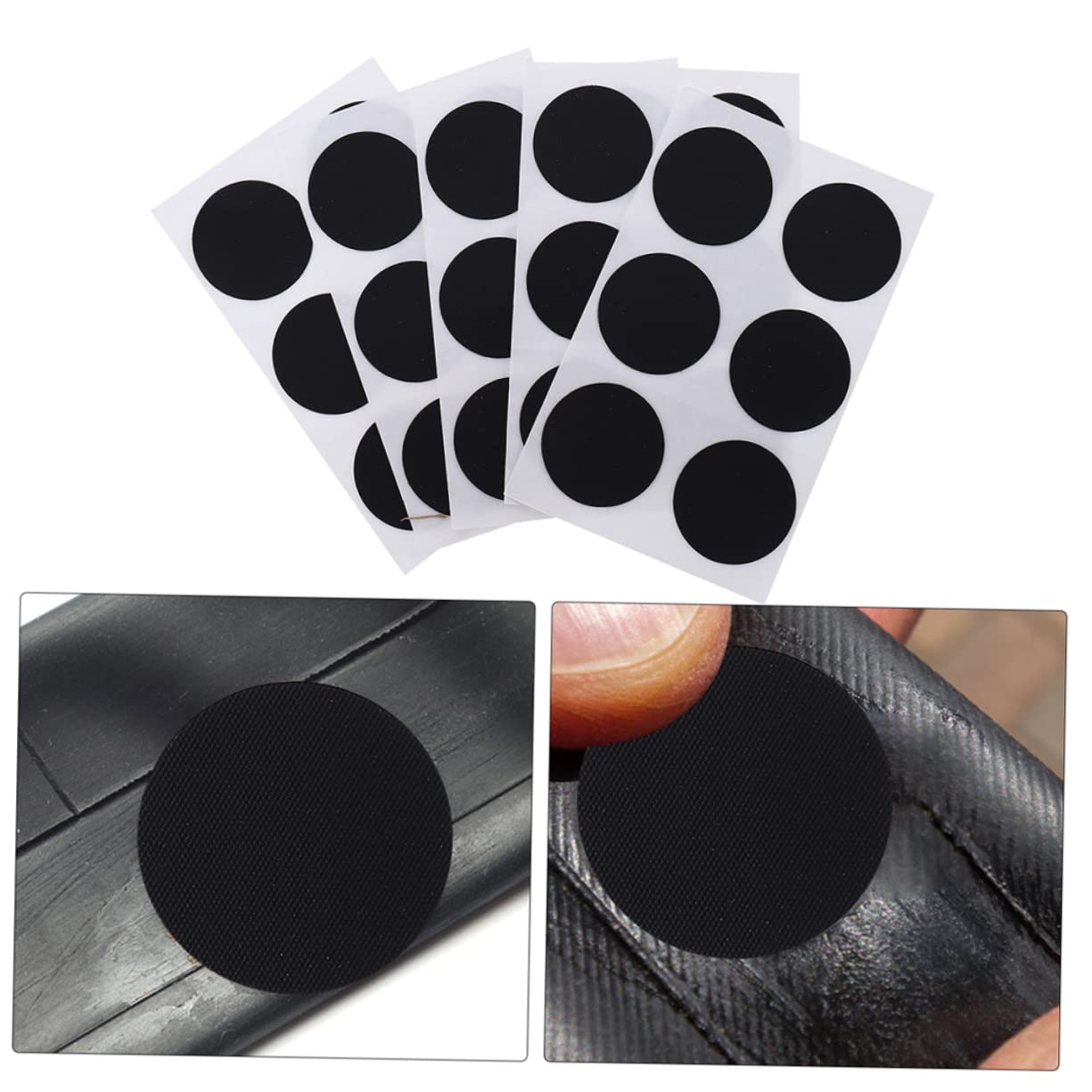 Holibanna 4 Sheets Portable Tire Patches Easy to Use Cycle Accessory Needed Lightweight for The Go for Biking Adventures Random Color