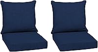 Vista 141 de Arden Selections Juego de cojines profundos para exteriores, 24 x 24 pulgadas, resistente al clima, a prueba de lluvia, resistente a la decoloración