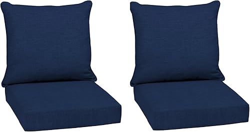 Miniatura 141 de Arden Selections Juego de cojines profundos para exteriores, 24 x 24 pulgadas, resistente al clima, a prueba de lluvia, resistente a la decoloración