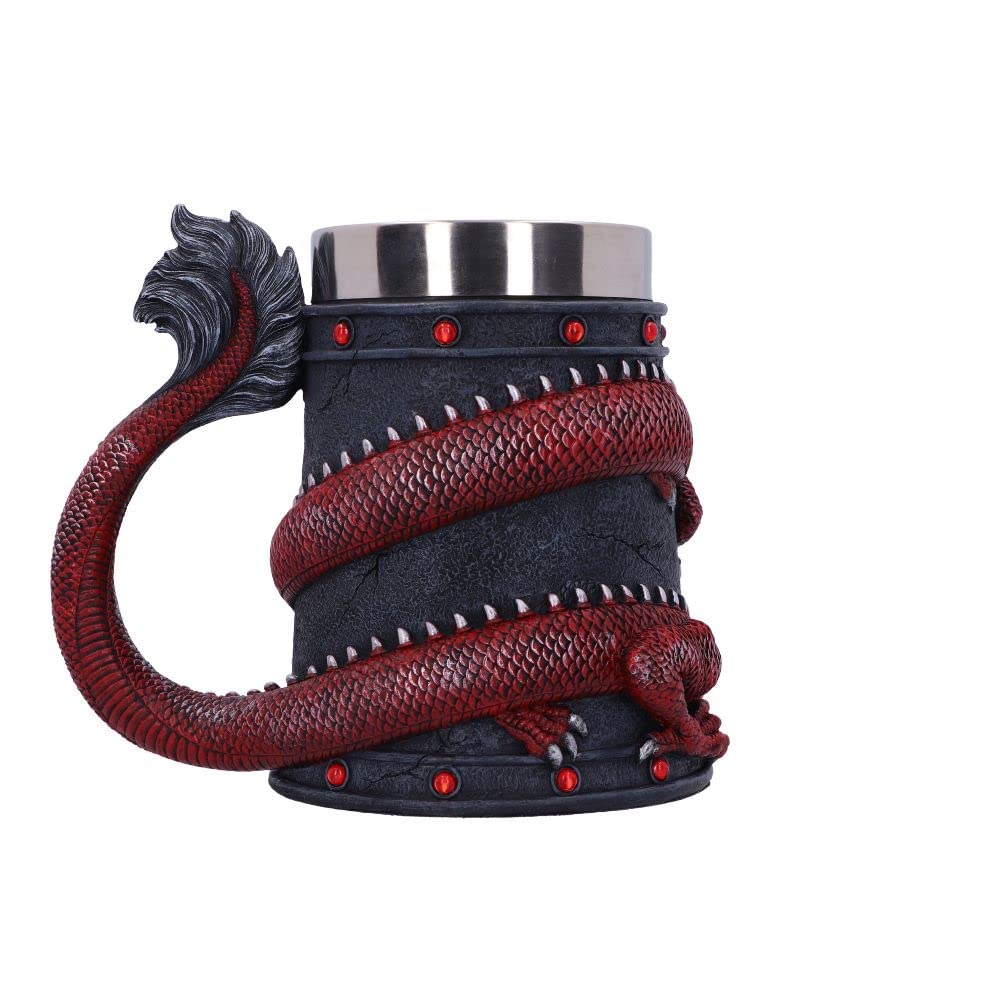 Nemesis Now Chope Dragon Coil Rouge 16 cm