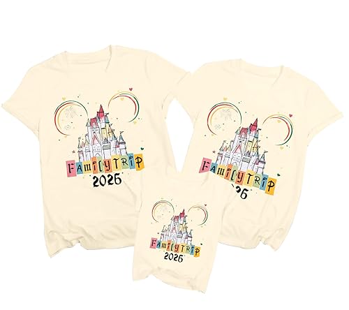 MYHALF Magical Family Shirts Matching 2026 Vacation Family Matching Outfits