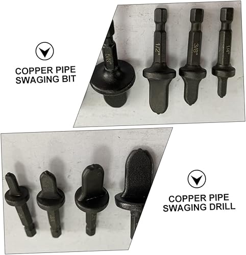 Miniatura 8 de 5 Uds. Herramienta de estampación de cobre manual con brocas para abocar y expandir tubos de cobre para reparaciones de Hvac y plomería