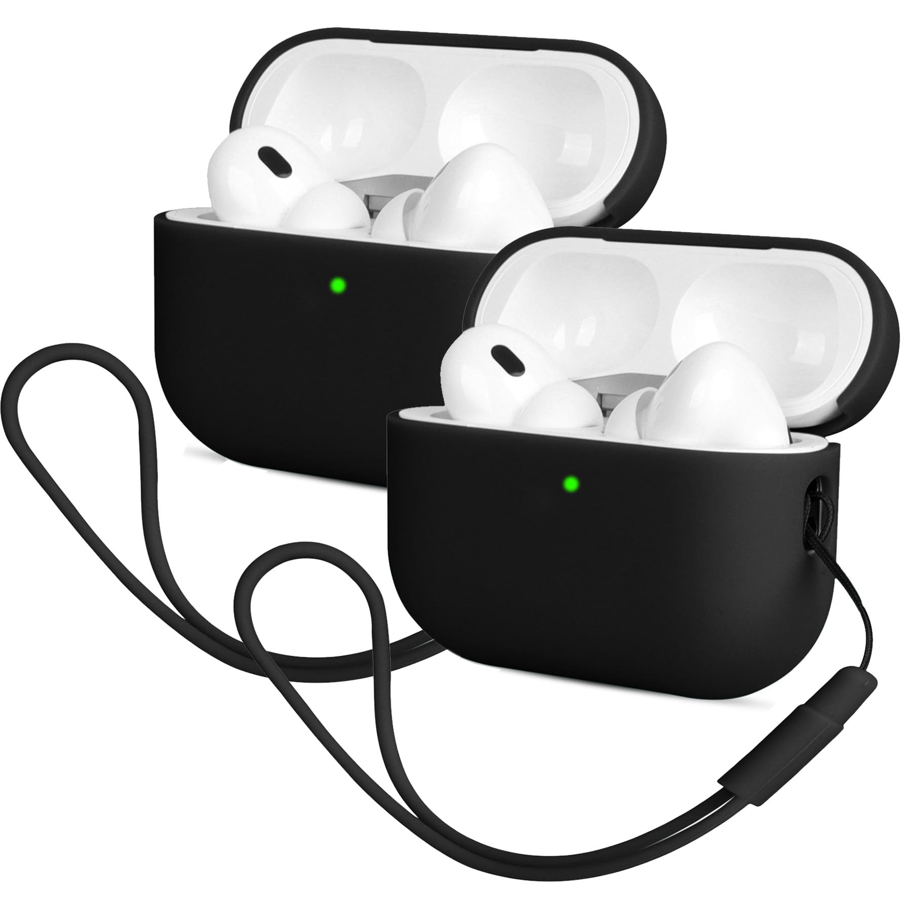 Mocarheri Funda Silicona Compatible con AirPods Pro 2.ª Generación, Ultradelgada Fundas Protectora de Silicona para AirPods Pro 2.ª Generación 2022,Menta Verde/Lavanda(2PCS) — view 34