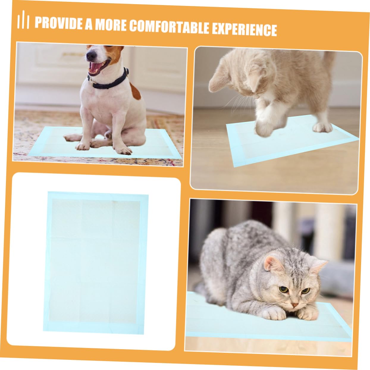 100 Piezas Unidades Almohadillas Entrenamiento Mascotas Ultra Absorbentes Impermeables Secado Rápido Desechables para Perros Gatos Adiestramiento Interior Higiene