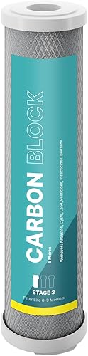 Miniatura 4 de NU Aqua Sistema de filtro de agua para encimera de 1 etapa con grifo cromado + filtro de carbono de repuesto adicional, filtración y dispensador de