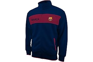 Icon Sports FC Barcelona Jacket – Official Men’s Casual Full Zip Up...