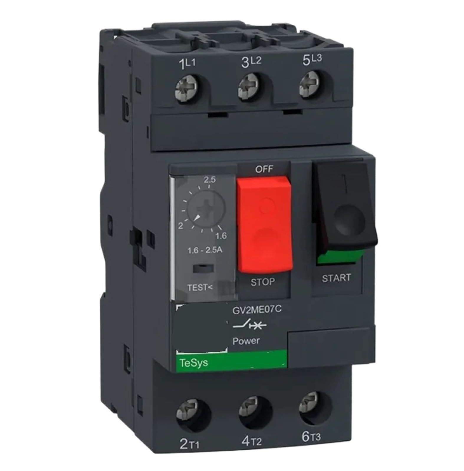 CJKXPZMH GV2M07 GV2ME07C GV2-ME07C GV2ME07 GV2-ME07 Motor circuit breaker, GV2, 3P, 1.6-2.5 A