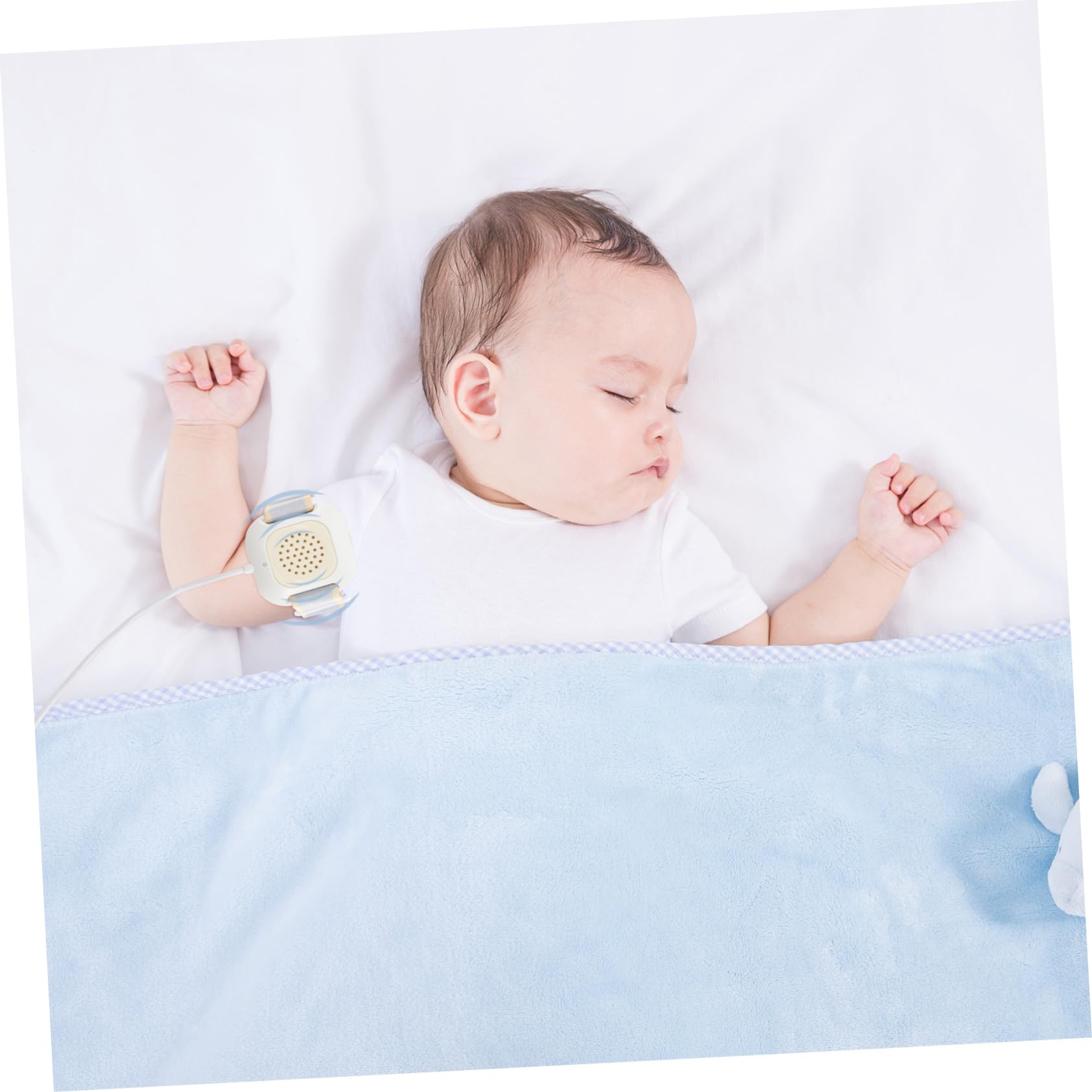 Alarme Énurésie Nocturne avec Capteur Urine pour Garçon Fille et Adultes Bande Flexible Alerte Sonore et Vibration Forte Dispositif de Formation Propreté Blanc Neutre