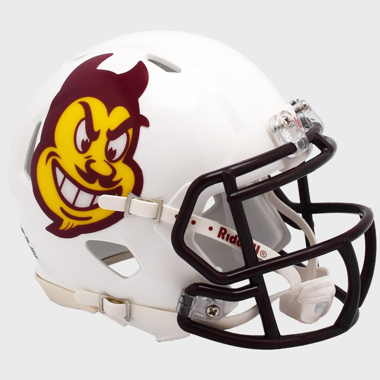 Arizona State Sun Devils White Sparky Revolution SPEED Mini Football Helmet - New in Riddell Box