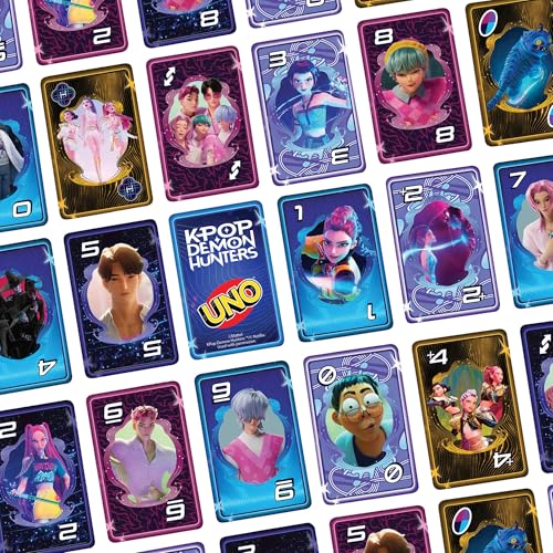 Mattel Games UNO Netflix Kpop Demon Hunters Jeu de Cartes – vue 4