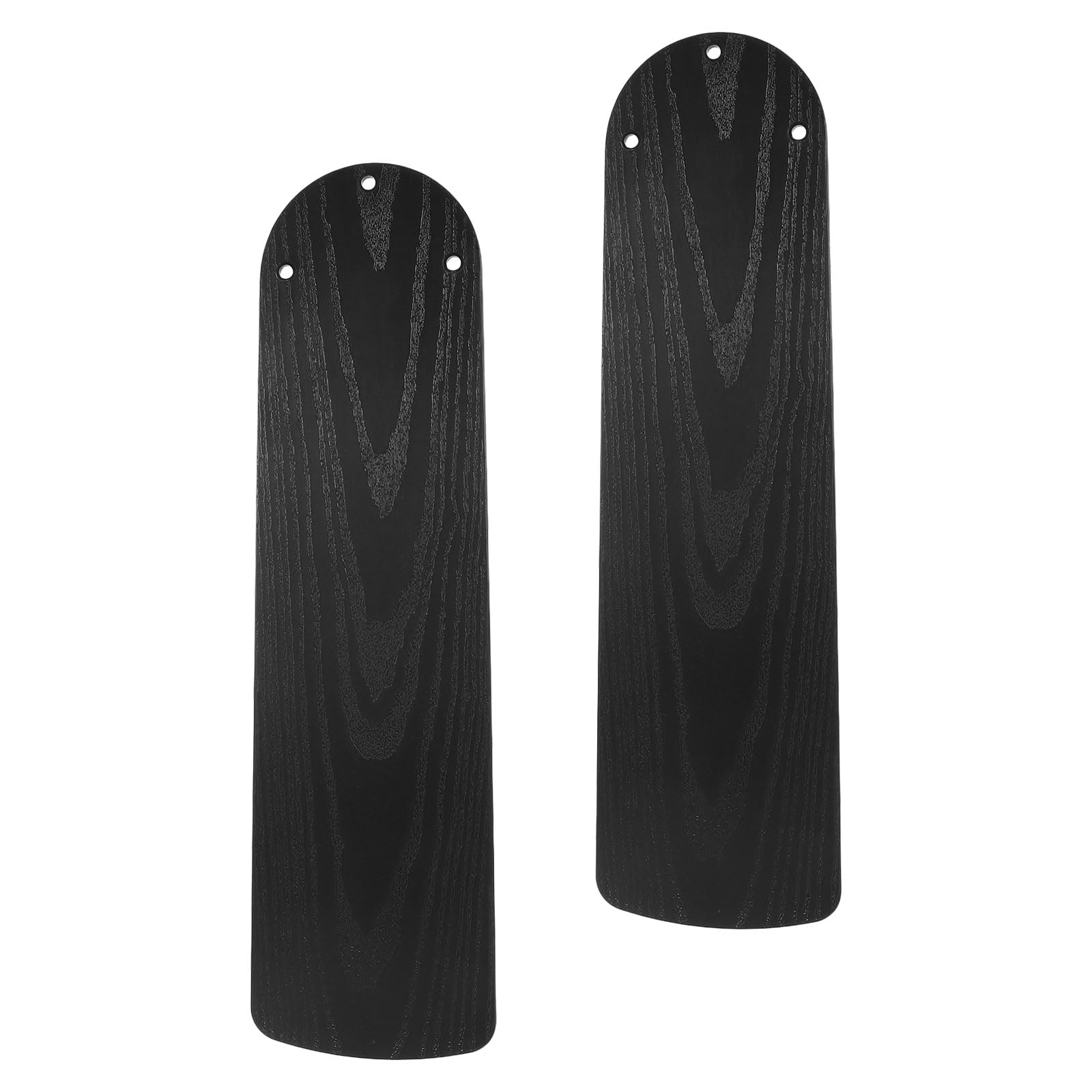 Pales de ventilateur de plafond Lurrose imitation bois noir, finition soignée, lot de 2