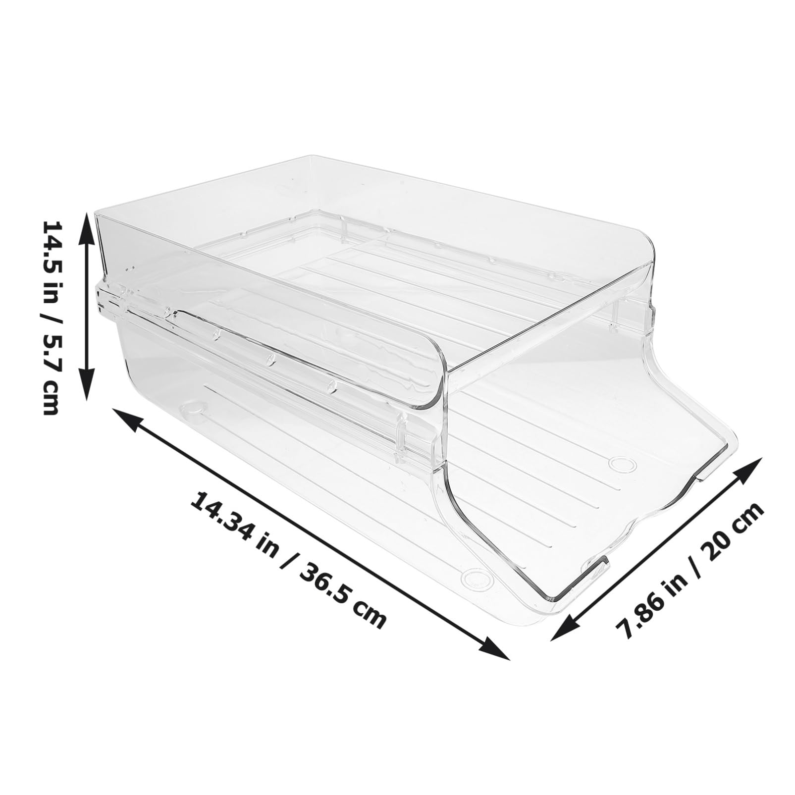 SHOWERORO Beer Can Holder Automatic Rolling Fridge Organizer for Drinks Capacity Stackable Storage Box for Soda Cans Versatile Beverage Dispenser for Home Office and Pantry Use