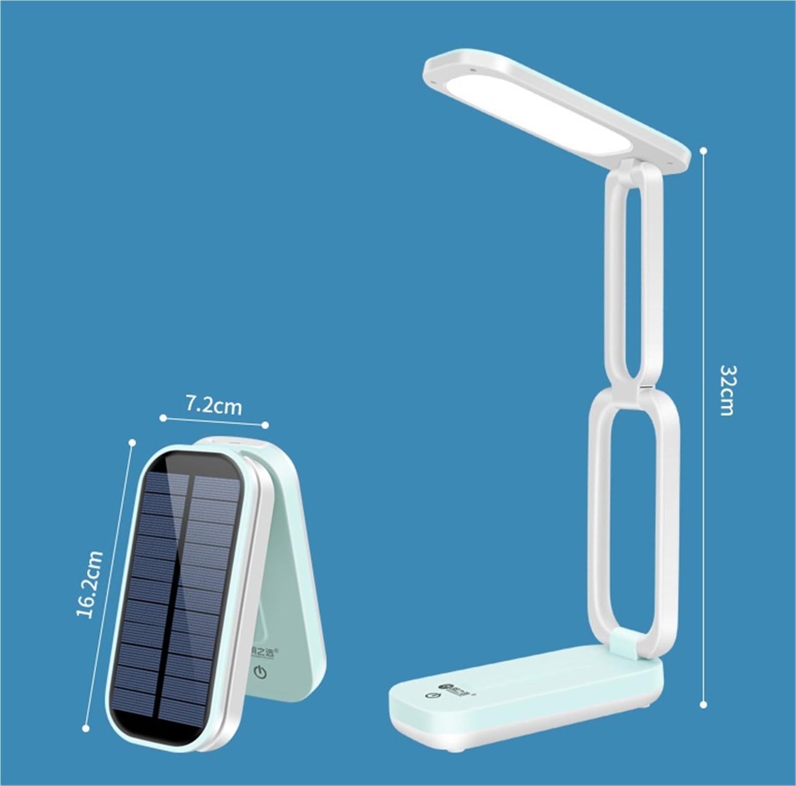 Lámpara De Mesa Lámpara de Oficina Lámpara De Escritorio Plegable Con Luz LED Estudio Y USB Regulable Energía Solar Luz Escritorio