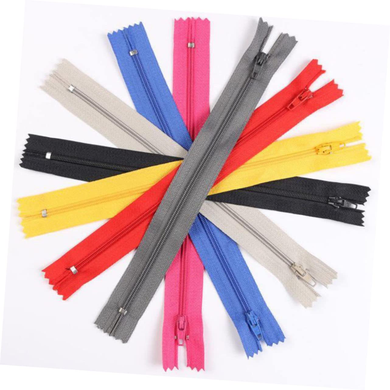 HOMSFOU 100pezzi Cerniere in Nylon Cerniere Colorate Per Vestiti Fai Da Te Strumenti Per Cucire Su Misura Materiale Ausiliario Per Colori Misti