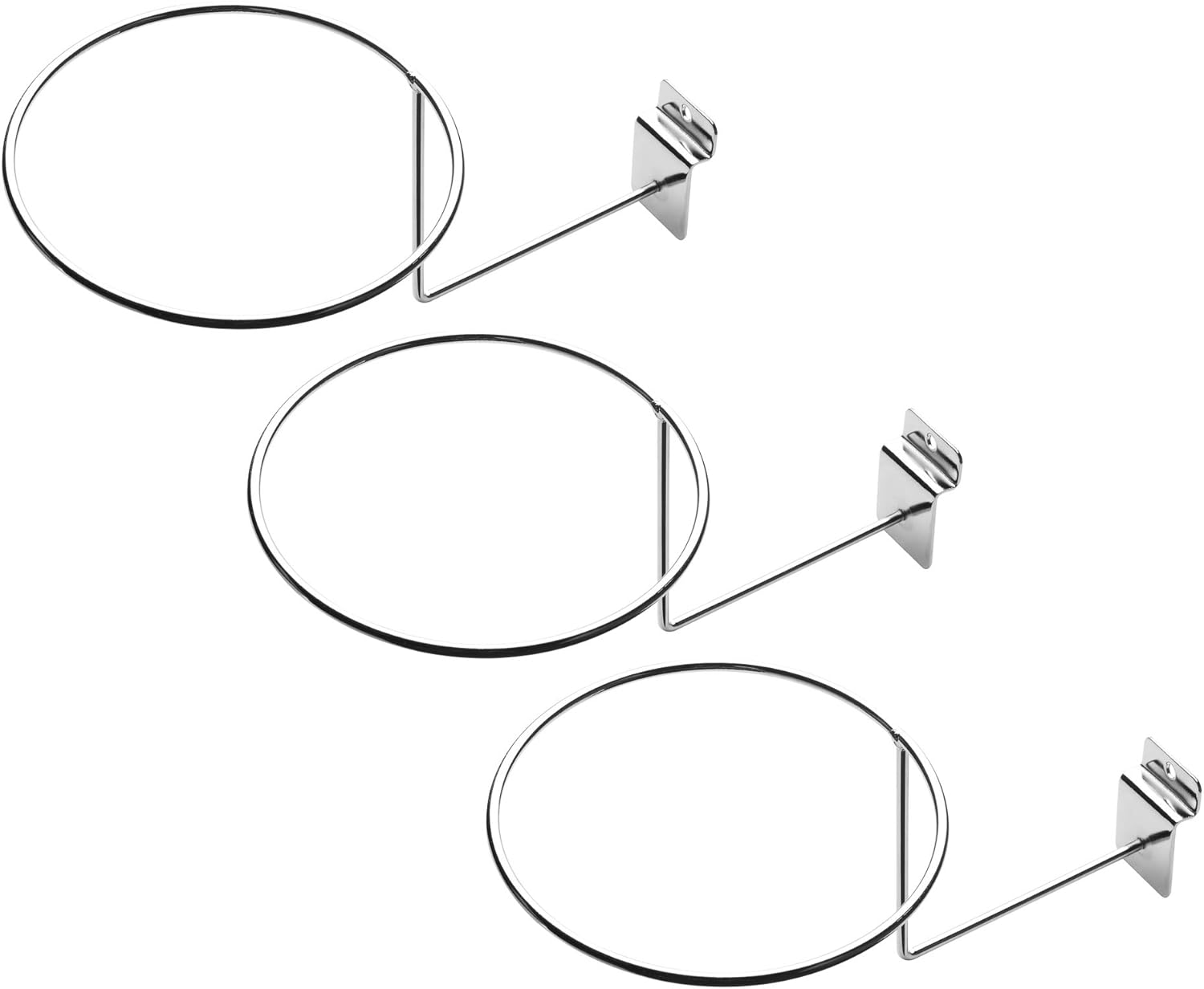 CM Pack of 3 Cap Display Holder Helmet Hanger Rack Wall Mounted Rack Hook for