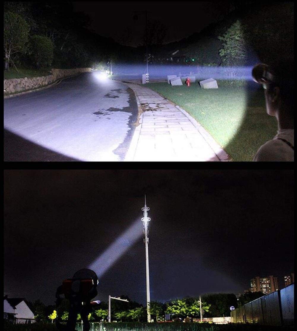 El Poder más Elevado 65W llevó la Linterna Super Brillante de Largo Alcance la Cabeza del Faro antorcha lámpara de luz Frontale Lampe batería for la Pesca Que acampa Linterna Frontal 773