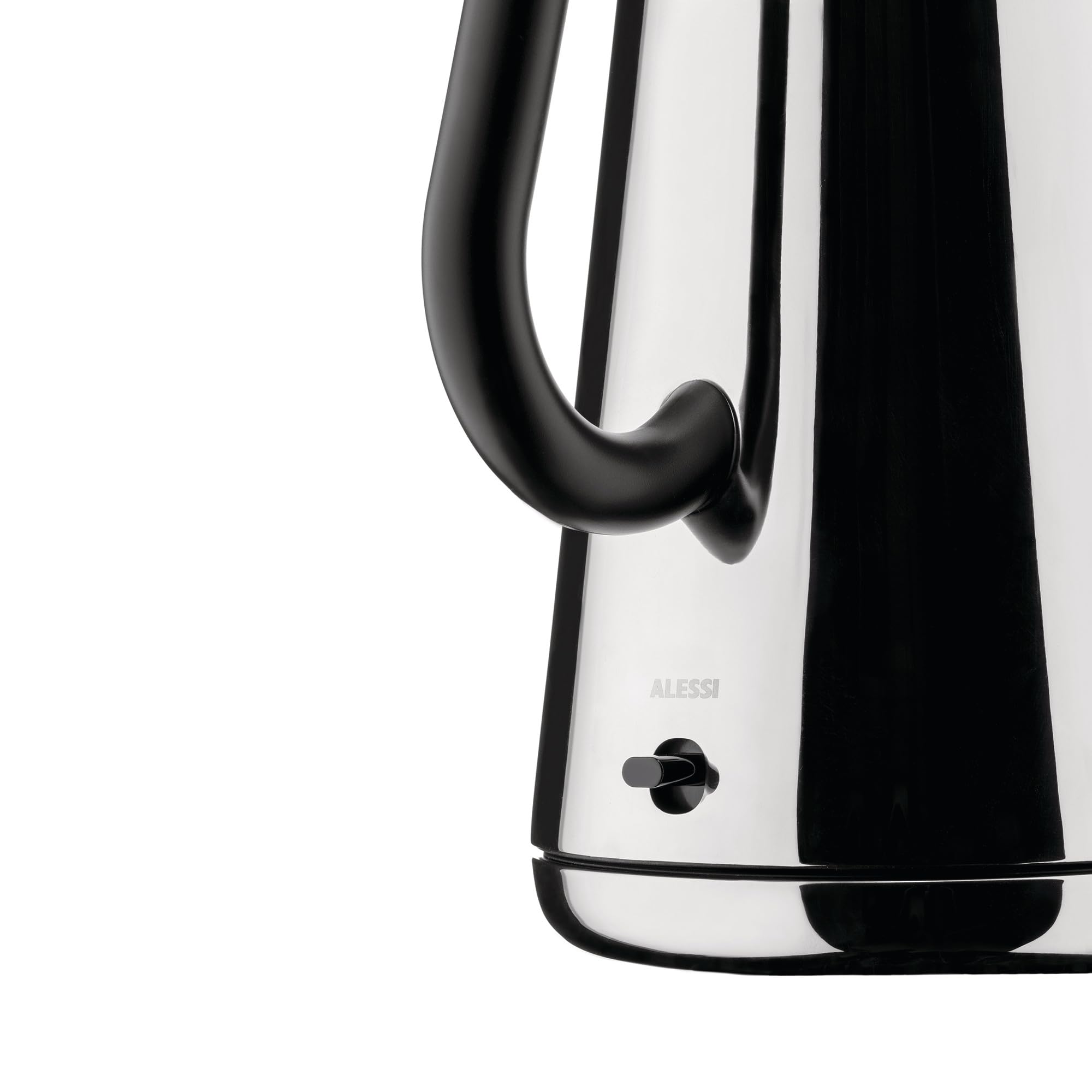 Alessi Toru NE01 B designerski czajnik elektryczny, stal nierdzewna 18/10 i żywica termoplastyczna, gniazdo europejskie, 2400 W, 170 cl, czarny
