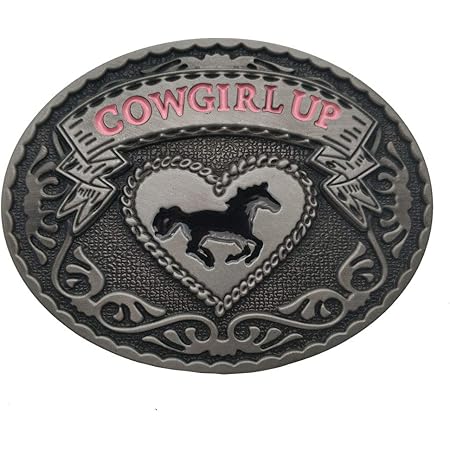 cowgirl up belt buckle