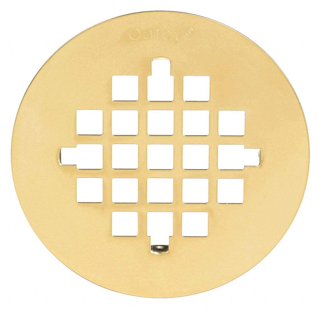 OATEY Stainless Steel Polished Bronze Shower Strainer, 41/4" Pipe Dia