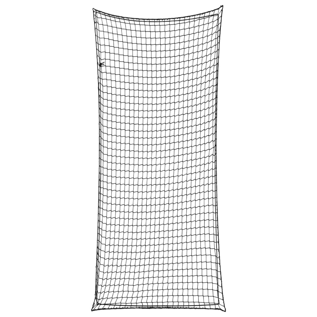 Mangloder Anhängernetz mit Gummiseil in Schwarz 8x3,5 m für Fahrzeuge, Transportnetz, Ladungssicherung, Kofferraumnetz, Gepäcknetz, flexibel, wetterfest, für Anhänger, LKW, SUV, Kombi, Wohnmobil