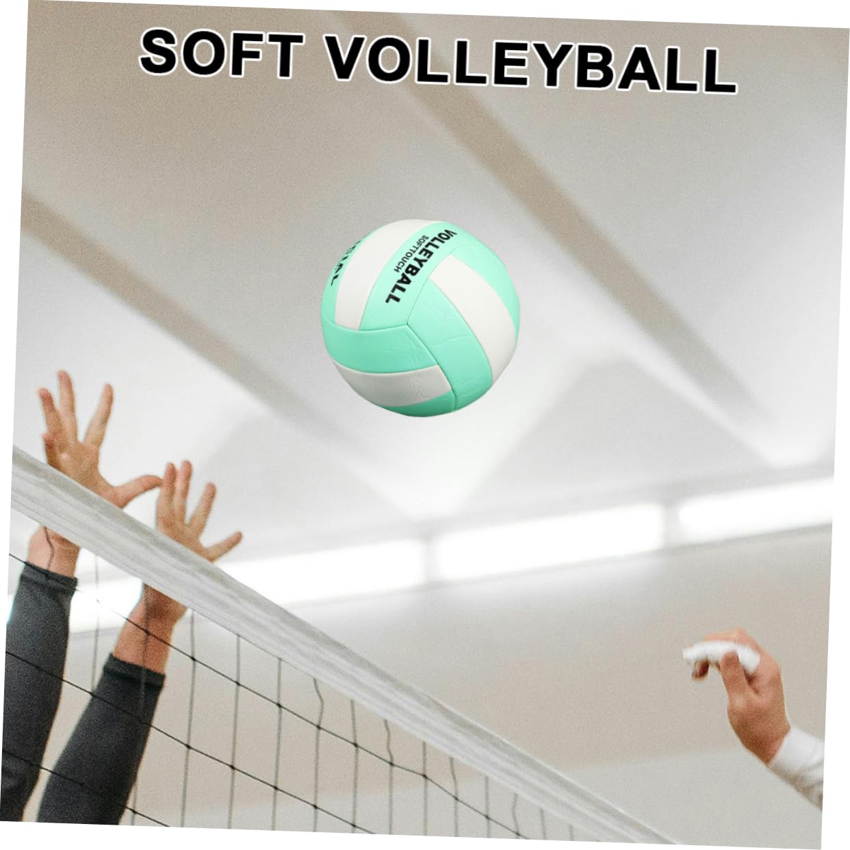 ibasenice 2piezas Pelota Voleibol Suave para Entrenamiento y Examen Interior Adultos Talla Duradera Control Estable Deportivo