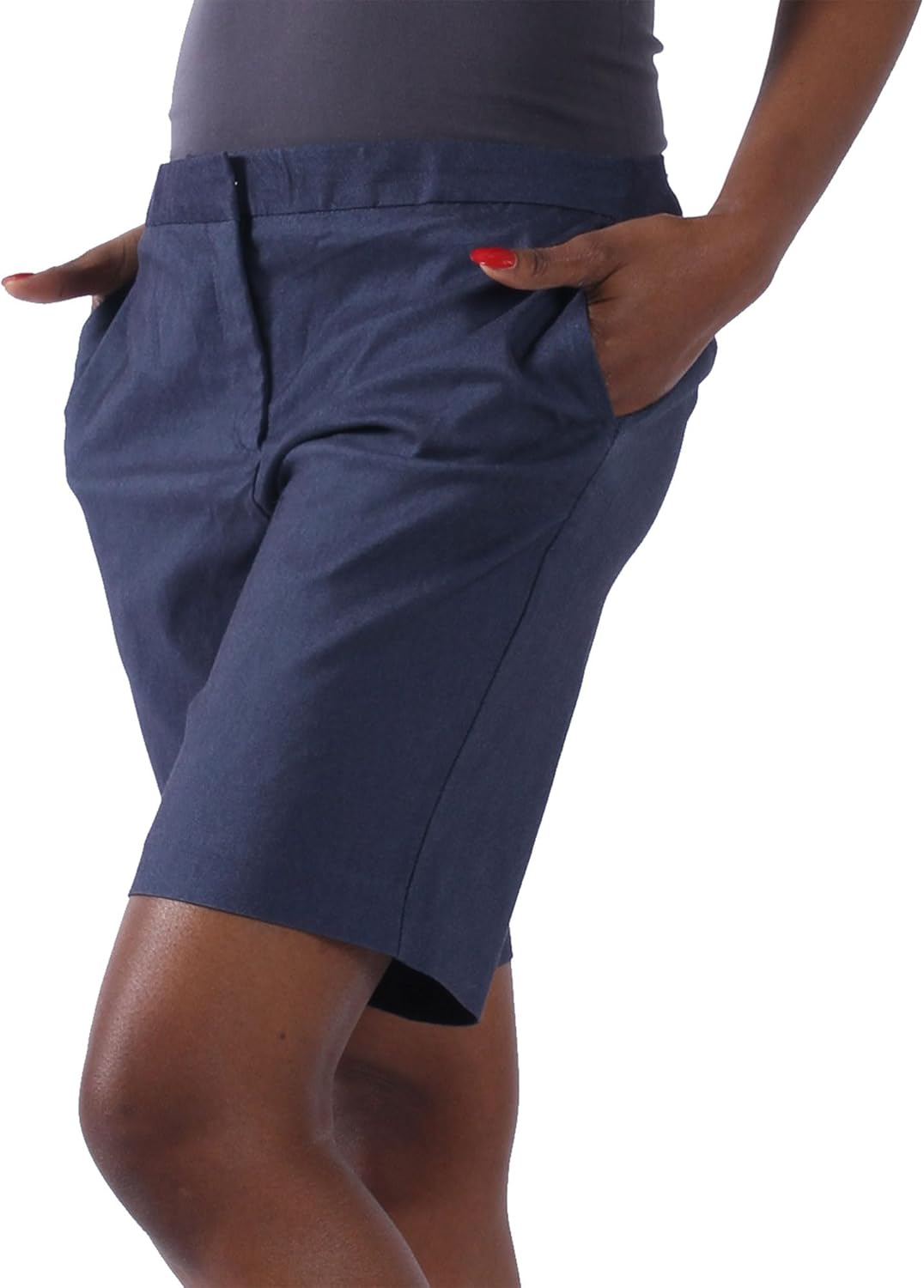 Golf Shorts for Women 9" Dress Shorts with Pockets for Hiking - Image 2