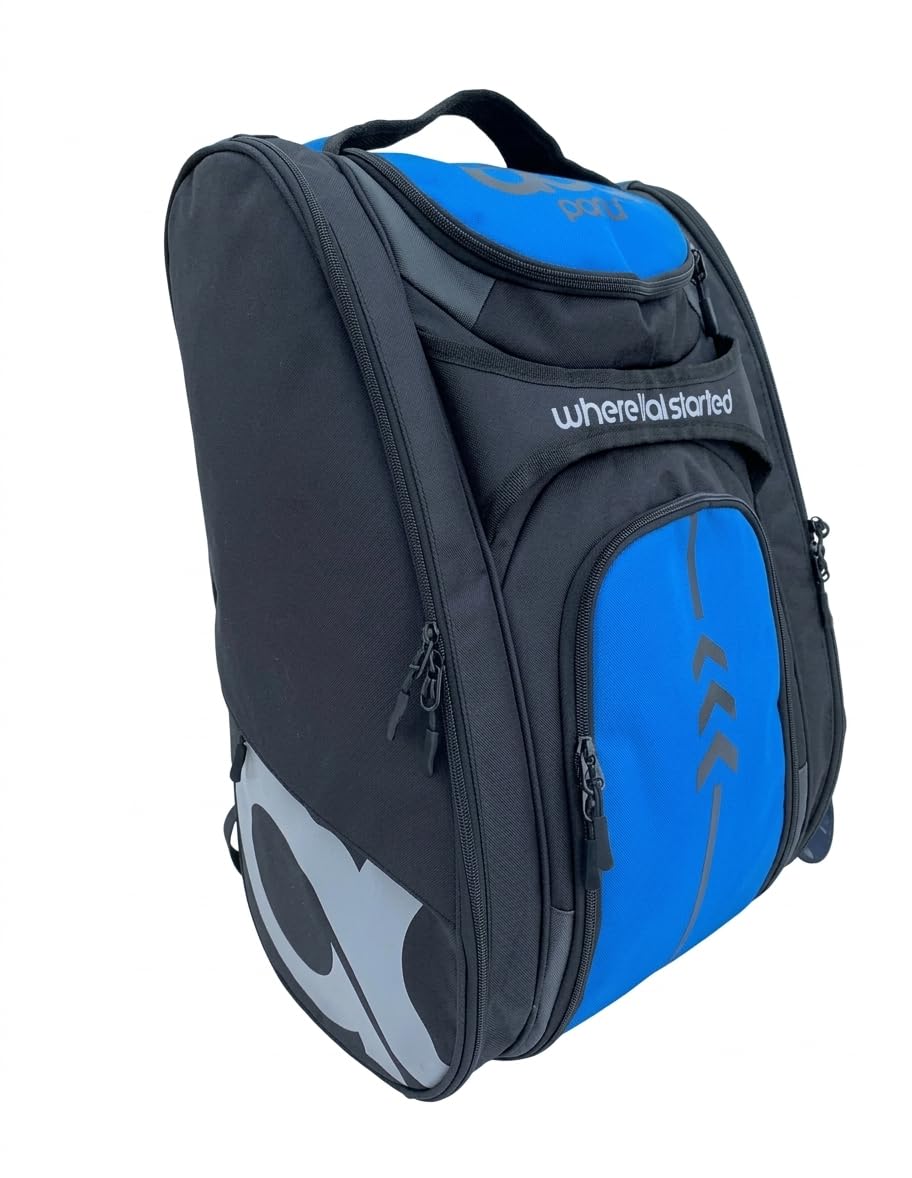 Aca Pro Bag Padel Racket Bag Backpack - Fits up to 8 Rackets with Two Thermal Side Pockets & Ventilated Shoe Compartment - Heavy-Duty Water Resistant Polyester for Padel, Tennis & Pickleball
