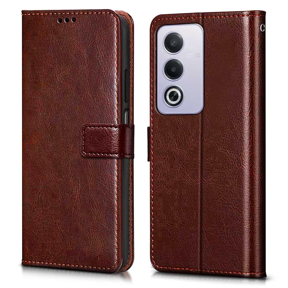 WOW IMAGINE Shock Proof Flip Cover Back Case Cover for Oppo A3 Pro 5G (Flexible | Leather Finish | Card Pockets Wallet & Stand | Chestnut Brown) (B0D9H647DP) Amazon Price History, Amazon Price Tracker
