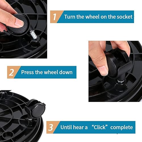Miniatura 6 de 2 unidades de organizador para plantas, maceta para mover macetas, plataforma con ruedas universales, maceta redonda movible, bandeja de carrito