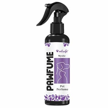 VetSafe Pet Perfume Spray 200 ml | Long-Lasting Mystic Scent | Odour Eliminator & Grooming Essential for Dogs & Cats