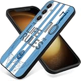 Argentina Soccer Case Compatible with Samsung Galaxy S24&sol;S25&comma; Legend Soccer Star Aesthetic Design & Cool Quotes Slim Shockproof Protective Cover Case