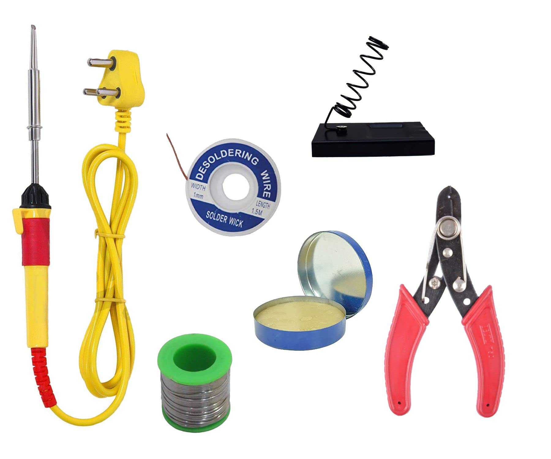 ALDECO: (6 in 1) Soldering Iron Tool Kit (25 W) | Iron | Wire | Flux | Wick | Stand | Cutter (B0B57CHD7T) Amazon Price History, Amazon Price Tracker
