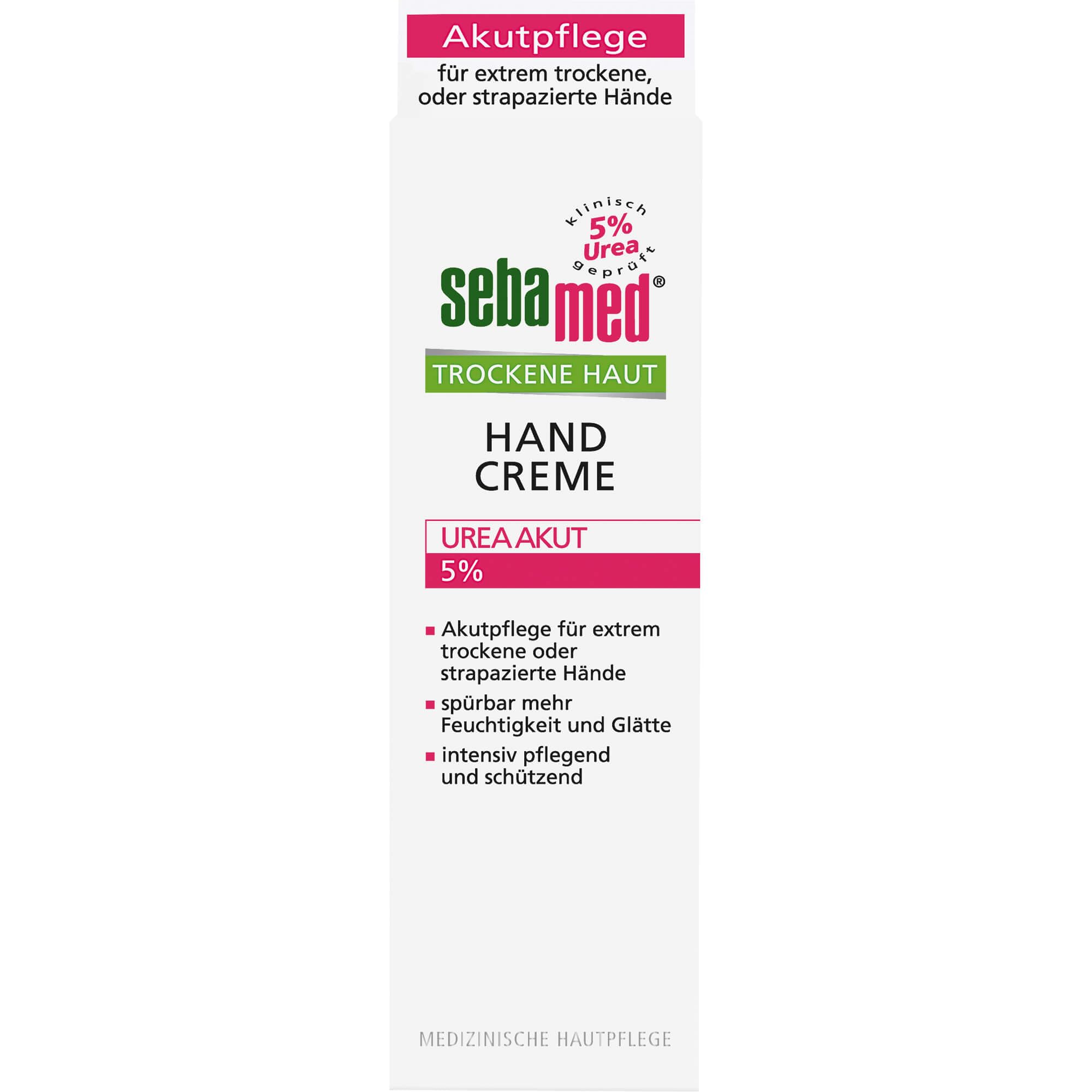 Sebamed Trockene Haut 5% Urea Akut Handcreme, 75 ml Creme