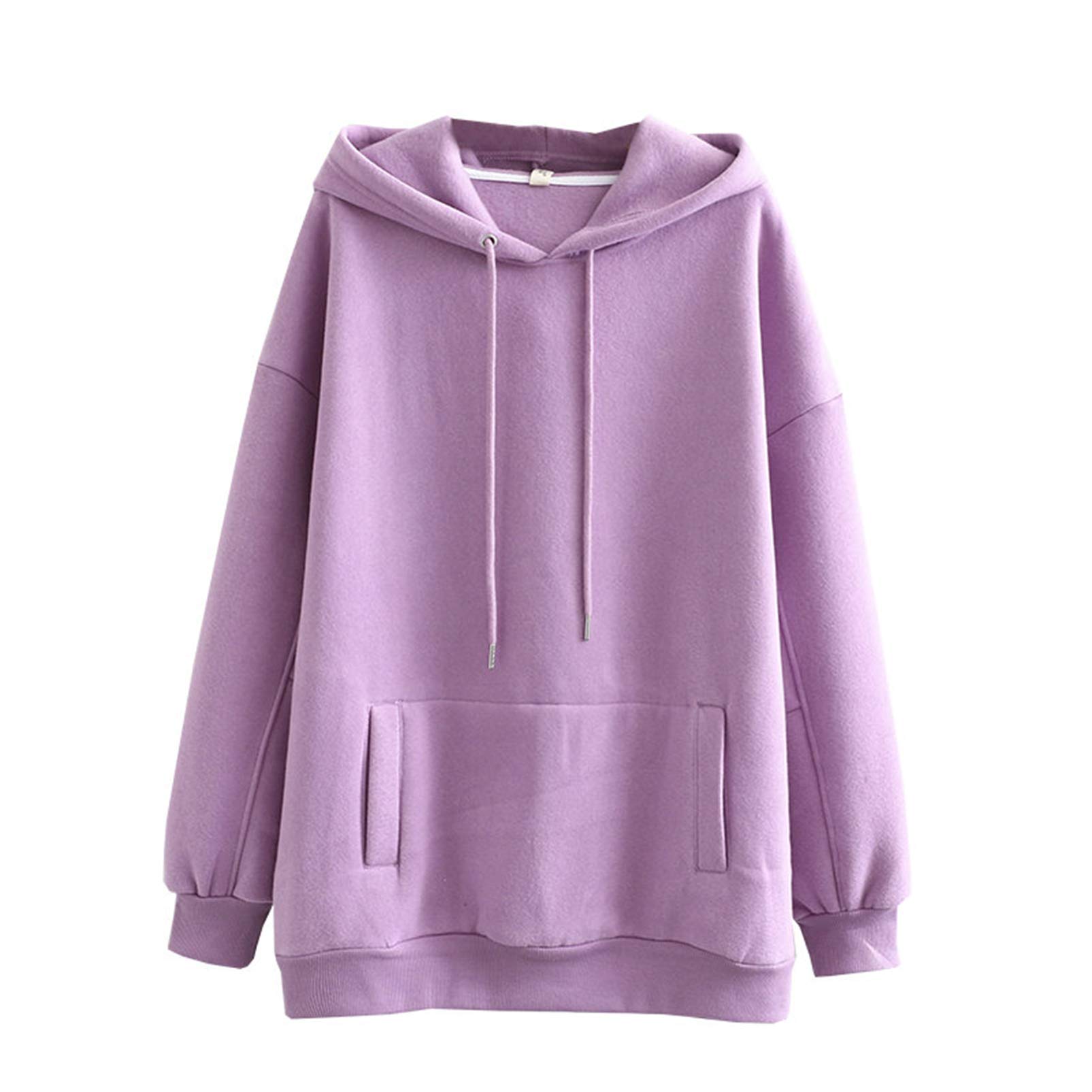 Autunno E Inverno Donne Poliestere Cappuccio Camicia Di Formazione Più Cashmere Addensare Casual Sciolto Maglione Tenere Caldo Tasca Cappuccio Camicia Set Di 2 Pezzi S-3XL Codice