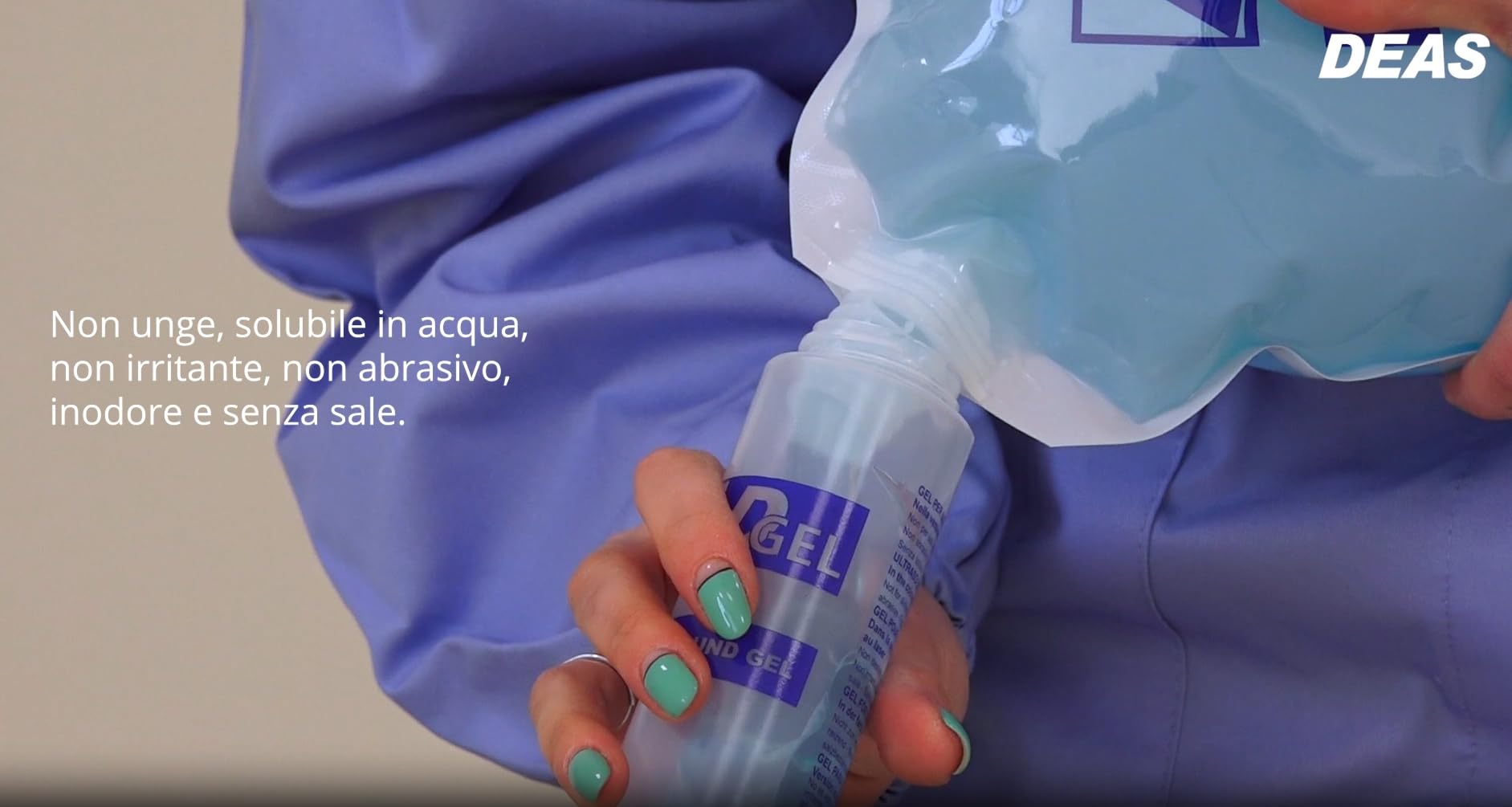 DGel - 2 pezzi Gel conduttore 5 Litri Trasparente Ultrasuoni, Ecografia, IPL - SACCA MORBIDA COMPLETO SVUOTAMENTO SENZA RESIDUO