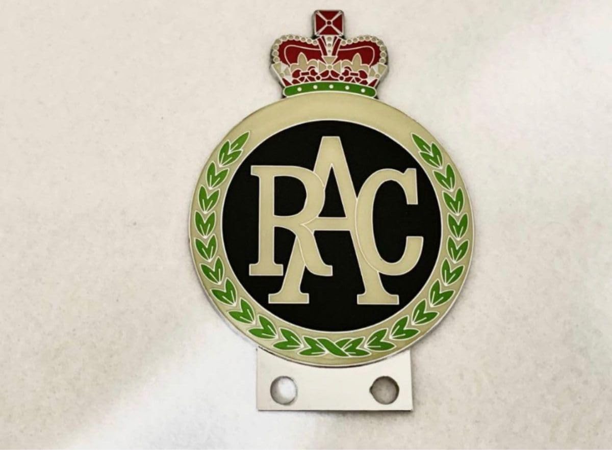 Amazon.co.jp: RAC グリル バッジ カーバッジ 英国製 ミニ ジャガー 