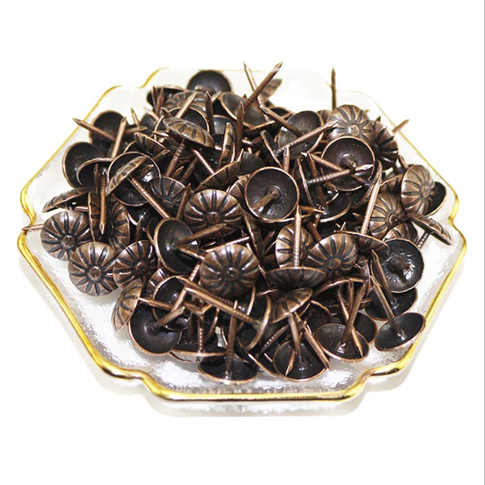 200 Pcs Upholstery Tacks Nails, Furniture Nails for Sofa,Crafts,Decorative Painting, 7/16